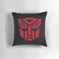 Transformers Autobots Decorative Accent Pillow featuring iconic Autobot characters and symbols