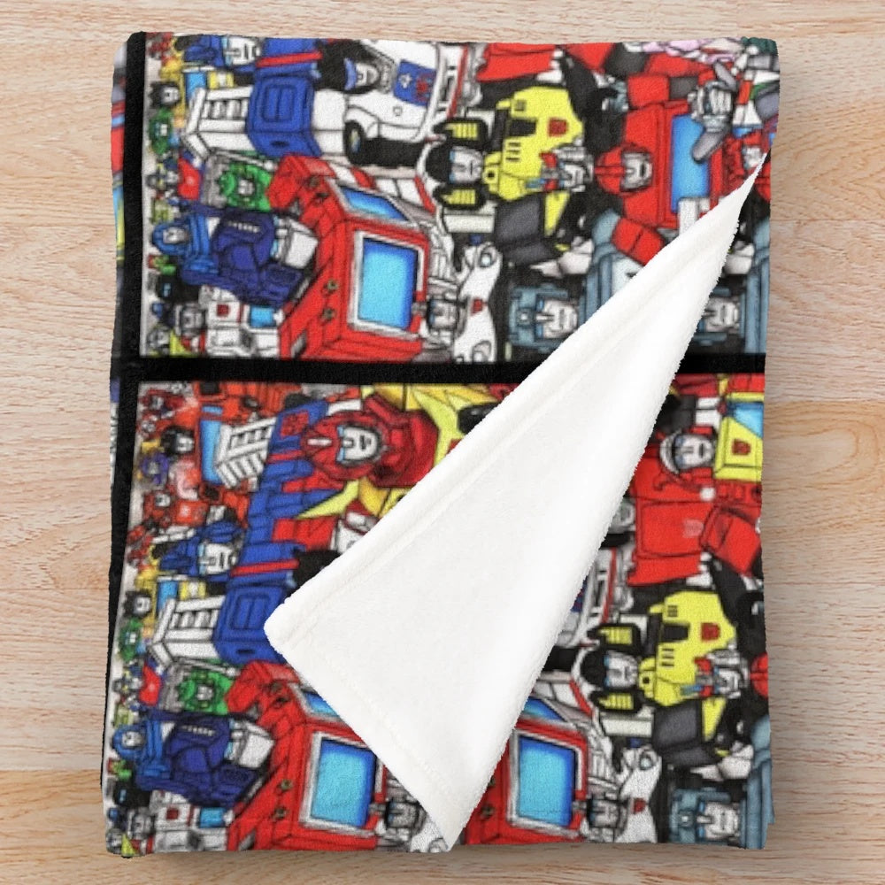 Transformers Autobots-Inspired Plush Blanket