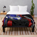 Transformers-inspired Optimus Prime graphic design plush blanket