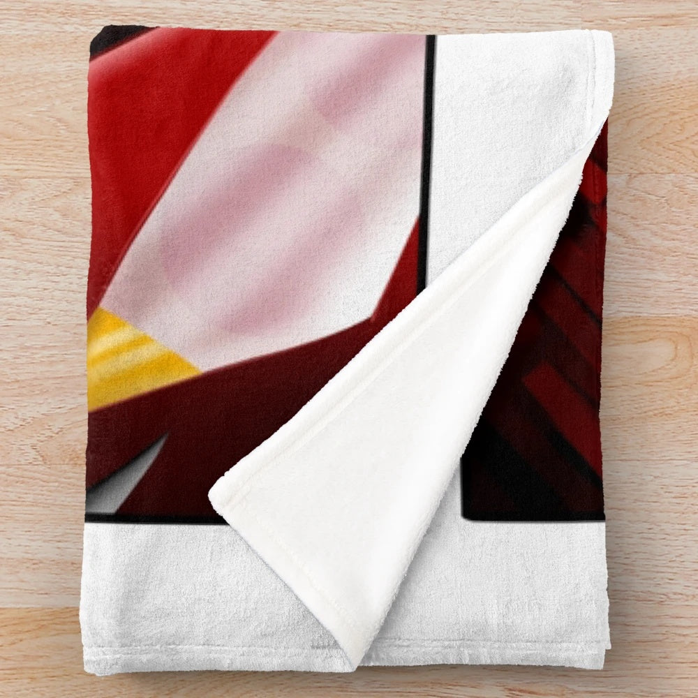 Transformers-inspired plush blanket featuring Knockout's robot design