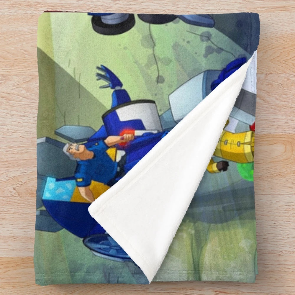 Transformers-inspired Rescue Bots Academy plush blanket