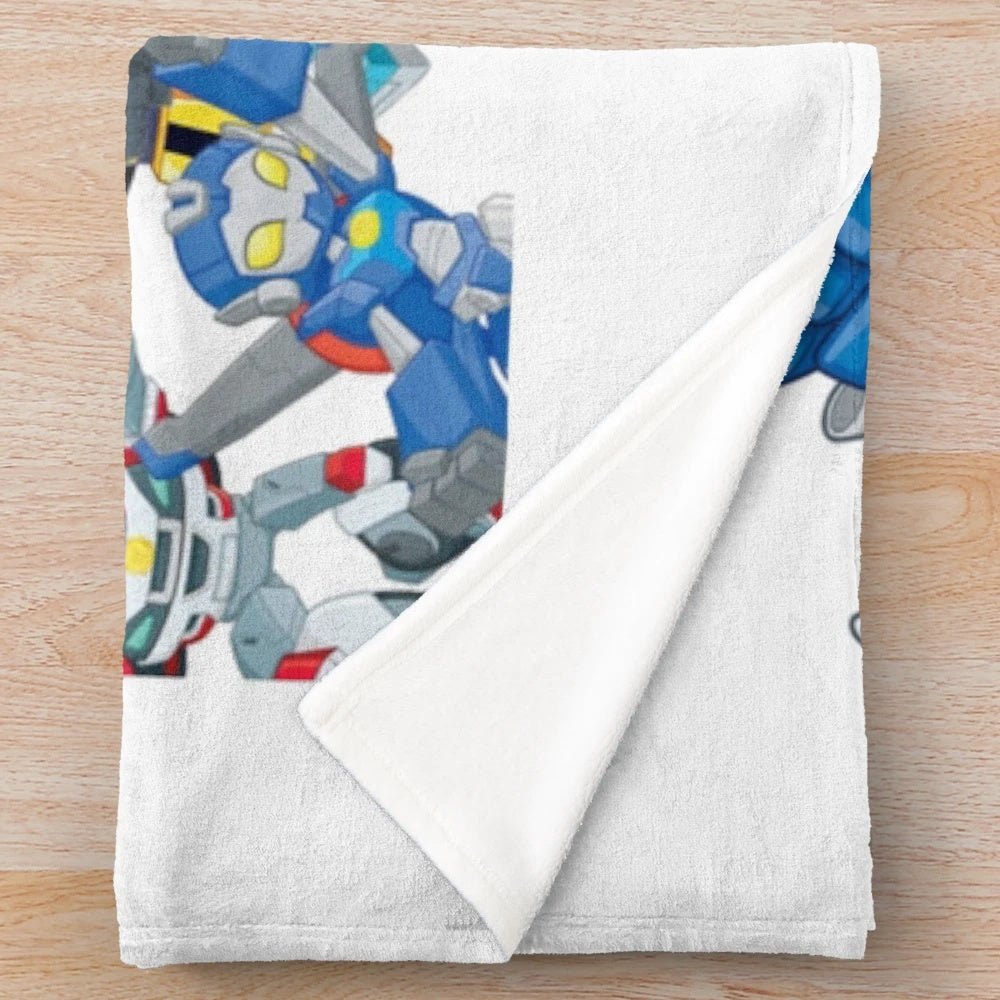 Transformers Rescue Bots inspired plush blanket featuring favorite characters