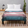 Transgender Pride Nebula Plush Blanket