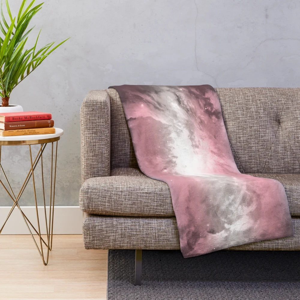 Transgender Pride Nebula Plush Blanket