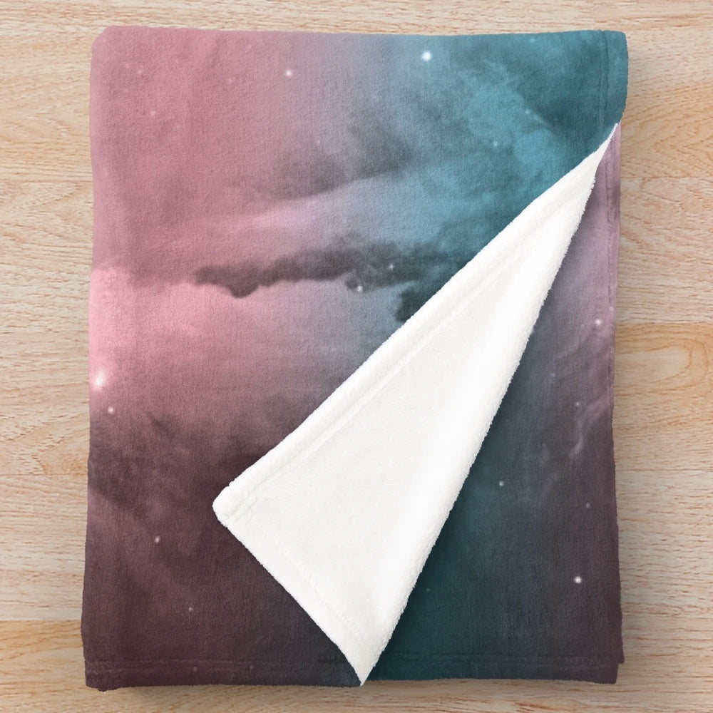Transgender Pride Nebula Plush Blanket