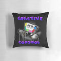 Transparent Creative Control (Mr. Puzzles) Pillow with SMG4 TV Head Glitch Design