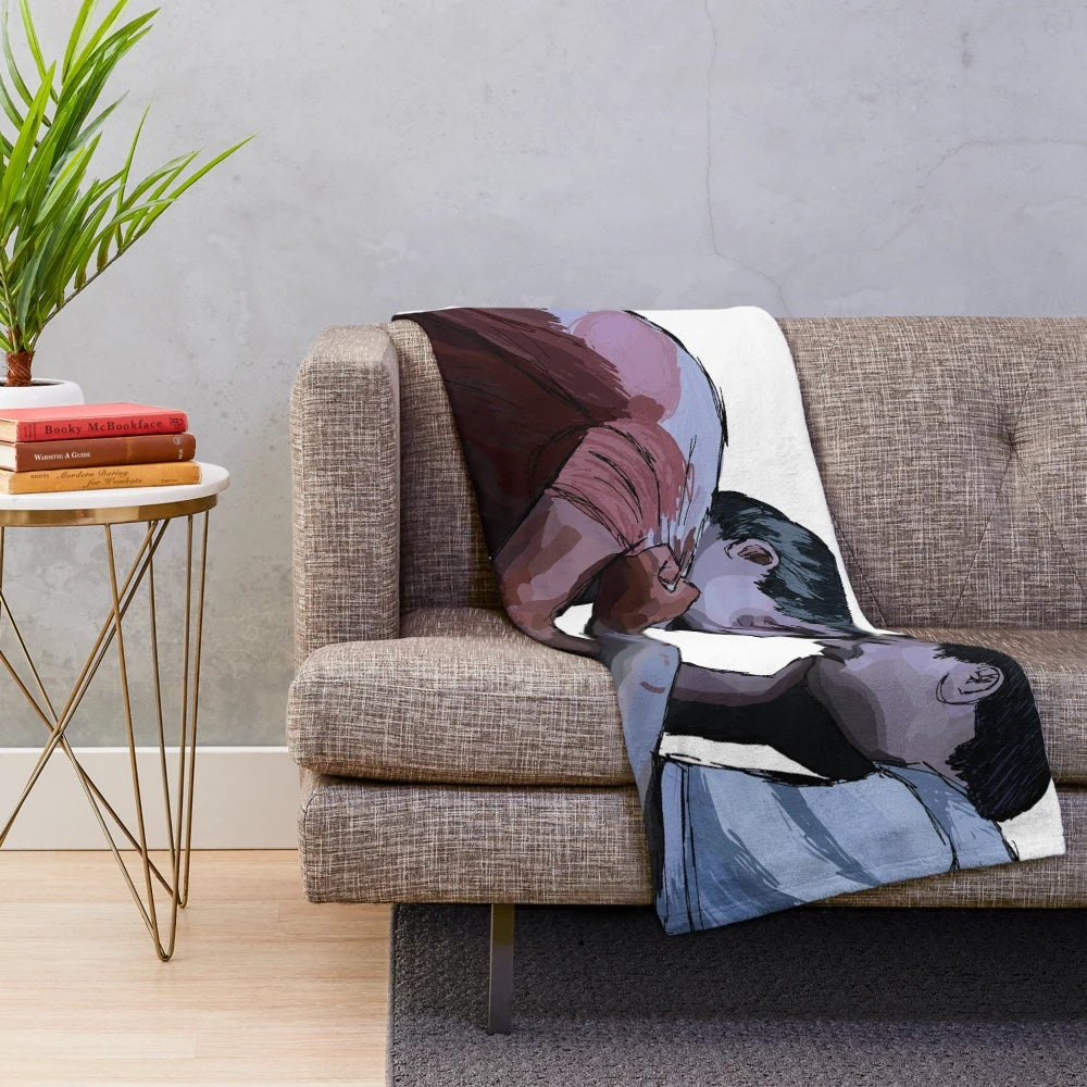 Transparent Plush Blanket Featuring Saw (2004) Inspired Design