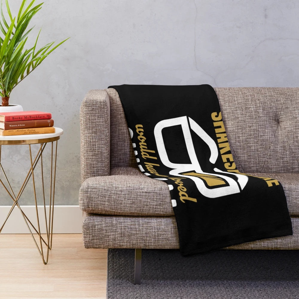 Transparent plush blanket with cozy, soft design