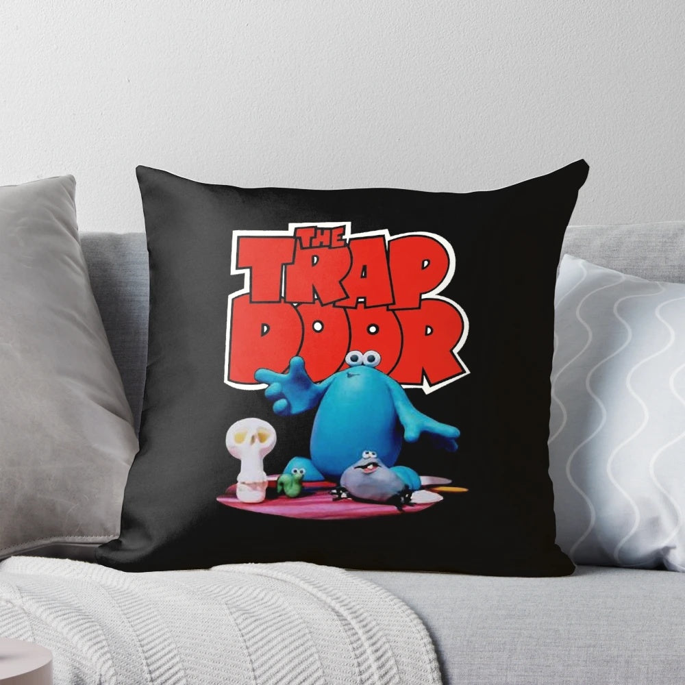 Transparent trap door pillow for a comfortable and restful night's sleep