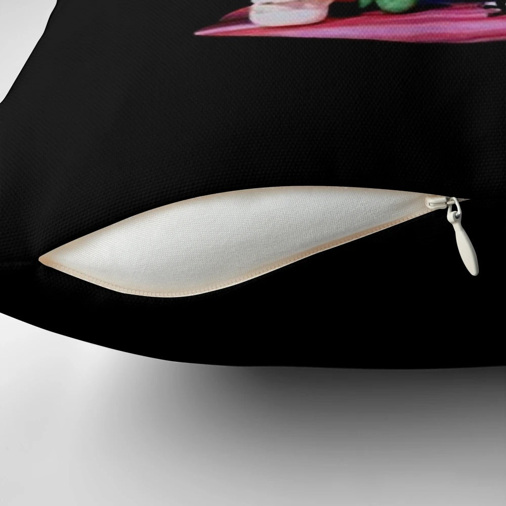 Transparent trap door pillow for a comfortable and restful night's sleep
