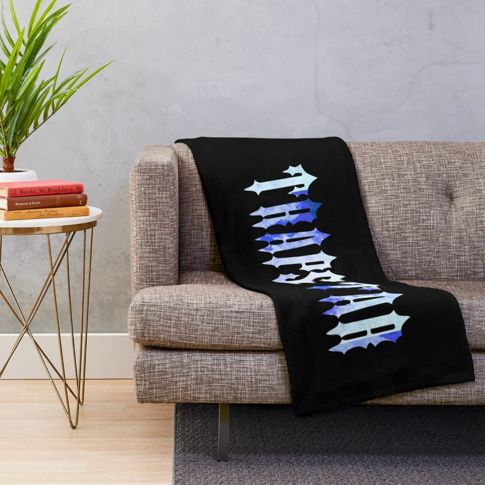 Trapstar London-inspired plush blanket featuring the brand's logo design