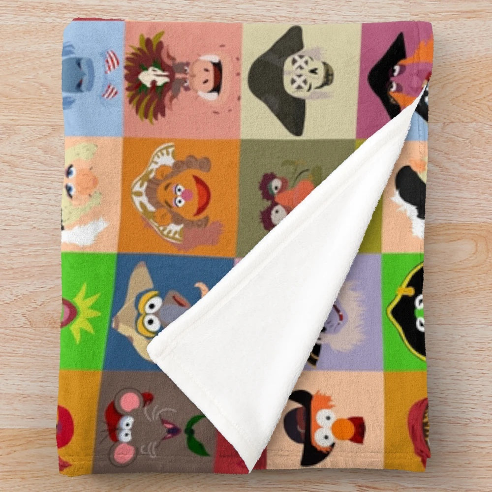 Treasure Island inspired plush blanket featuring Muppet characters