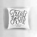 Treat Yo Self Decorative Pillow featuring Parks and Recreation characters