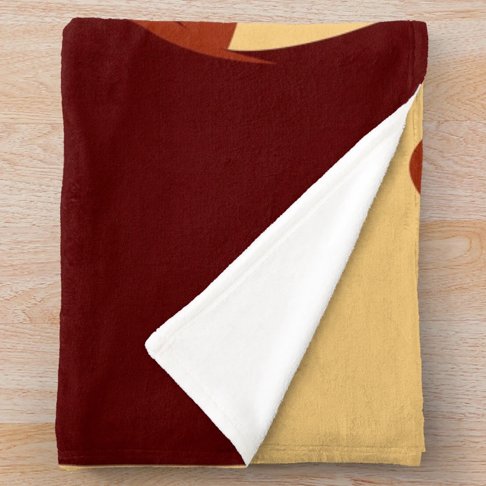 Tremors-inspired plush blanket featuring the classic horror film's iconic graboids