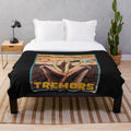 Tremors movie inspired plush blanket with graboid design