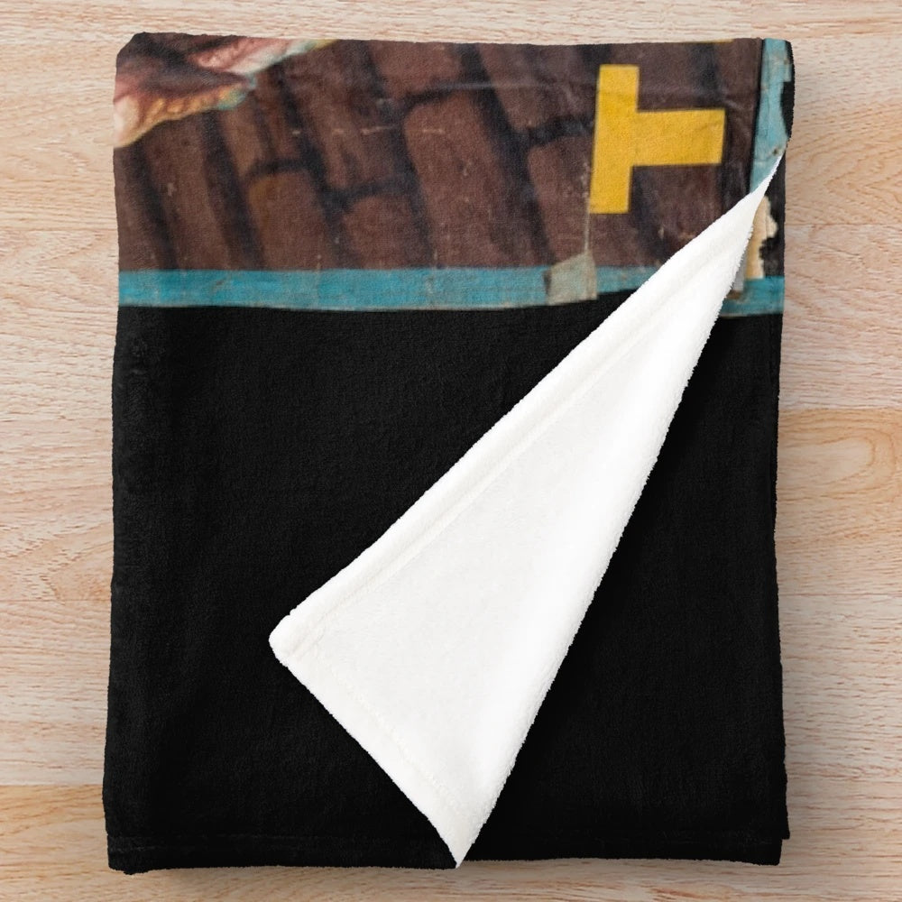 Tremors movie inspired plush blanket with graboid design