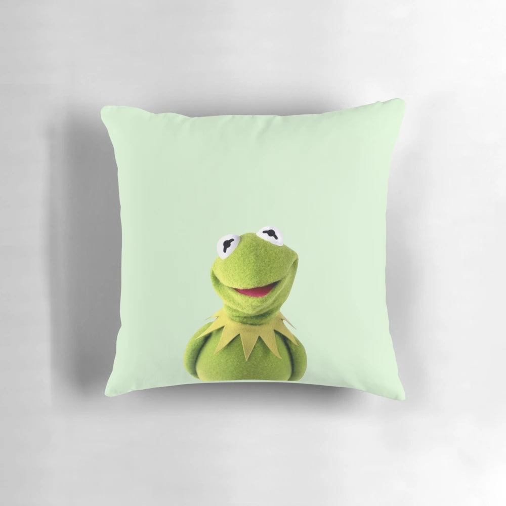 Cozy and stylish Kermit the Frog themed pillow for trendy home decor