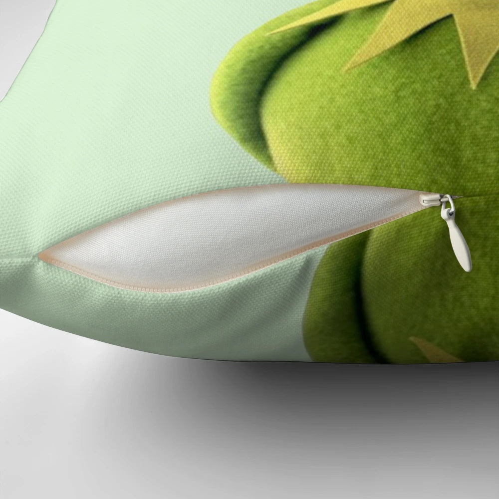 Cozy and stylish Kermit the Frog themed pillow for trendy home decor