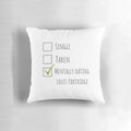 "Cozy Louis Partridge inspired throw pillow with motivational quote"