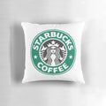 Cozy decorative pillow featuring a coffee roasters and coffeehouse design for coffee lovers and home decor