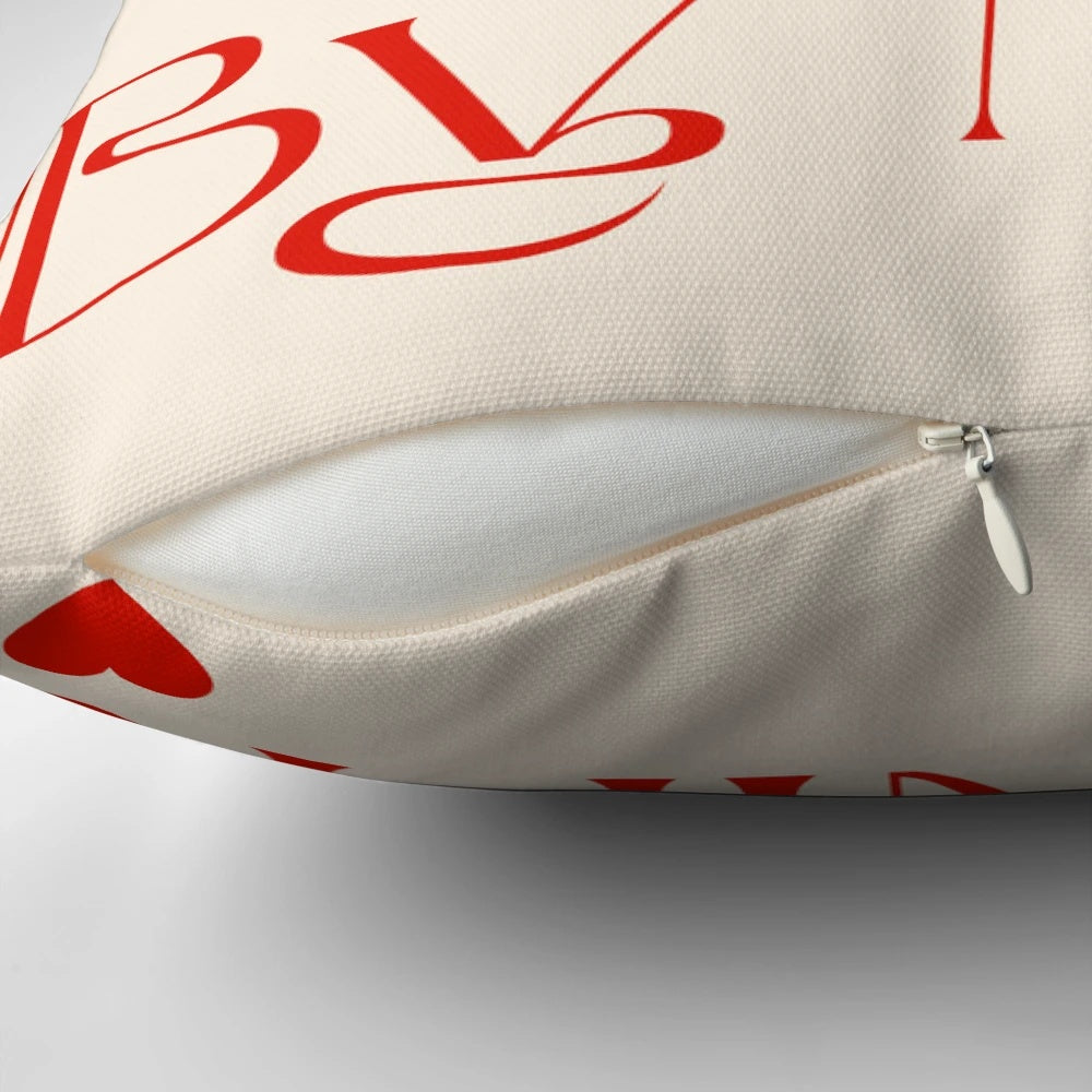 Trendy "Leave By Nine" poster pillow, a stylish home decor accent.