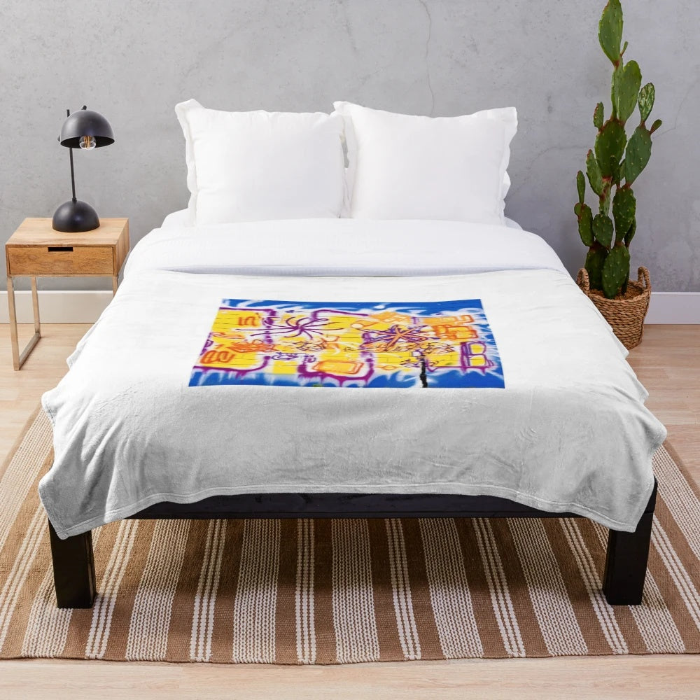 Mandala pattern plush blanket for cozy and stylish home decor