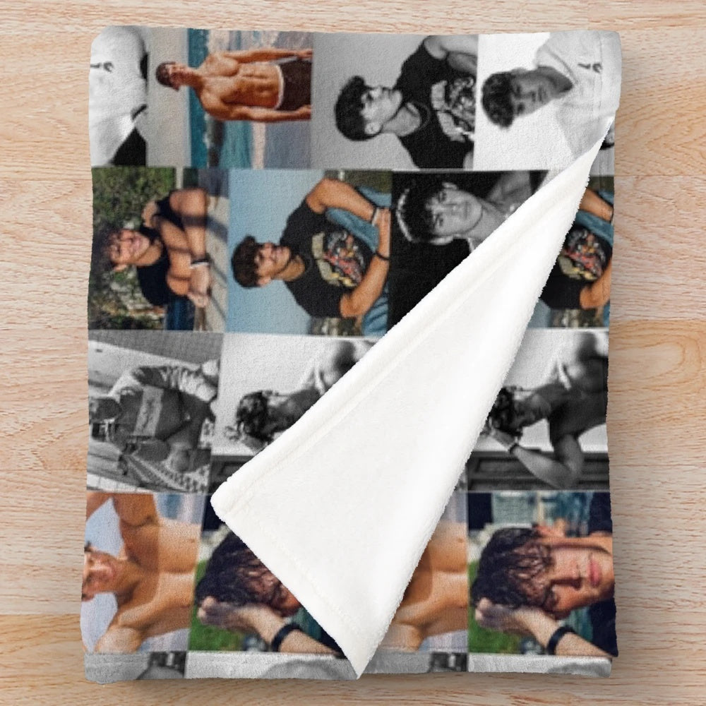 Noah Beck Collage Plush Blanket