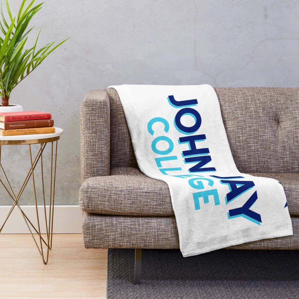 Colorful tie-dye plush blanket for college students