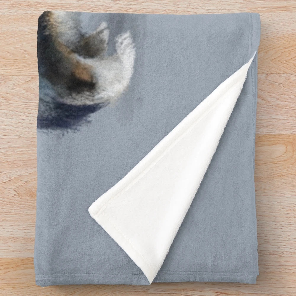 Tri Colored Rough Collie Plush Blanket
