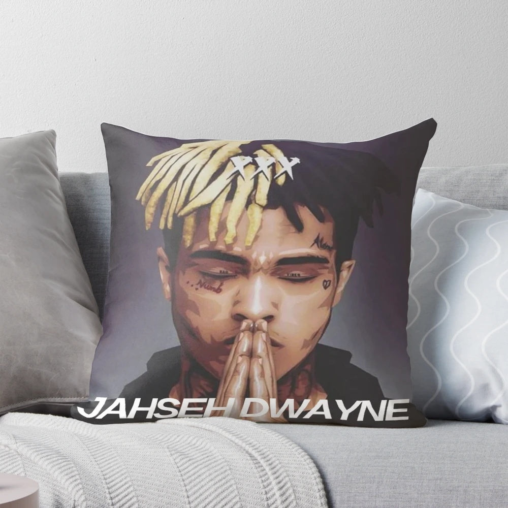 XXXTentacion Memorial Pillow featuring the late rapper Jahseh Dwayne
