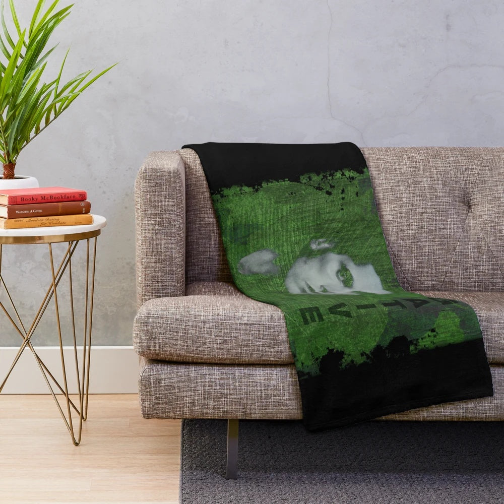 Soft and cozy plush blanket featuring the dark imagery and gothic metal aesthetics of Type O Negative and the band's iconic frontman, Peter Steele.