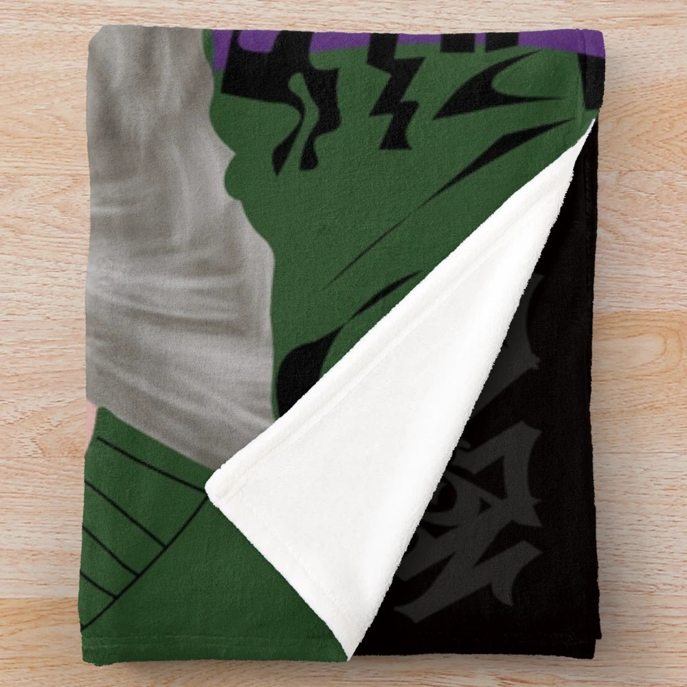 Plush blanket with Sidhu Moose Wala angel wings and halo design