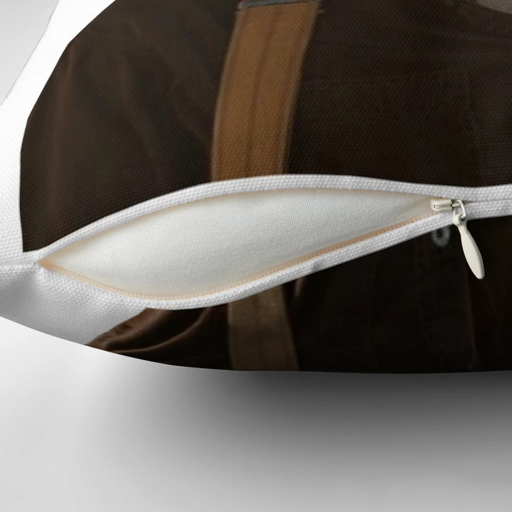 Titanic movie themed pillow featuring the character Jack Dawson