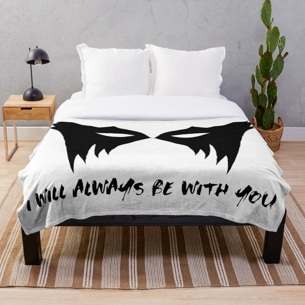 Plush blanket featuring Commander Lexa from the TV series The 100