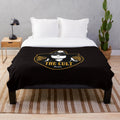 Soft plush blanket with vintage 80s rocknroll design featuring Ian Astbury and The Cult