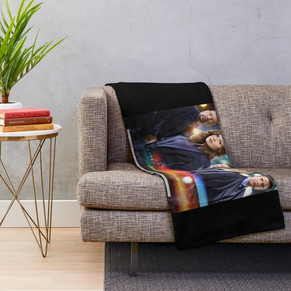 Law & Order: SVU Plush Blanket featuring Olivia Benson, Rafael Barba, and Sonny Carisi