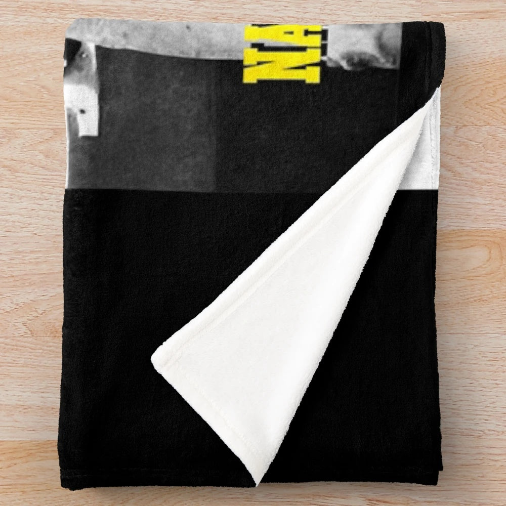 Plush blanket inspired by the Quentin Tarantino film "Natural Born Killers
