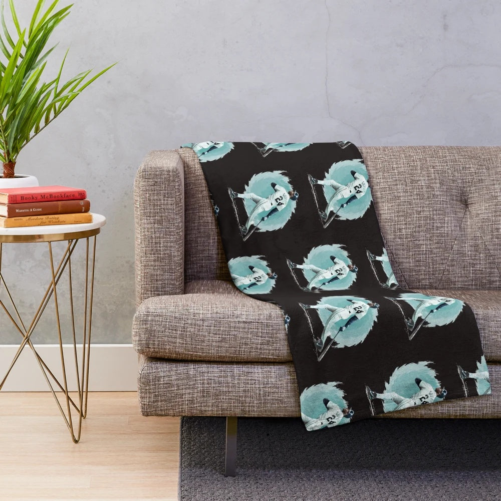 Ken Griffey Jr. Plush Blanket featuring the Seattle Mariners legend