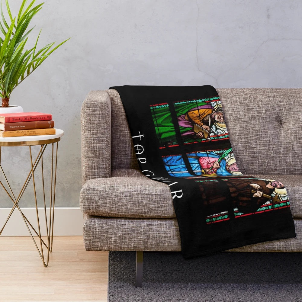 Clarkson, Hammond, and May Plush Blanket - Tribute to the Top Gear Trio