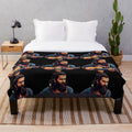 Barış Manço, the iconic Turkish music legend, featured on a soft plush blanket
