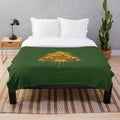 Triforce-Inspired Plush Blanket featuring a geometric design