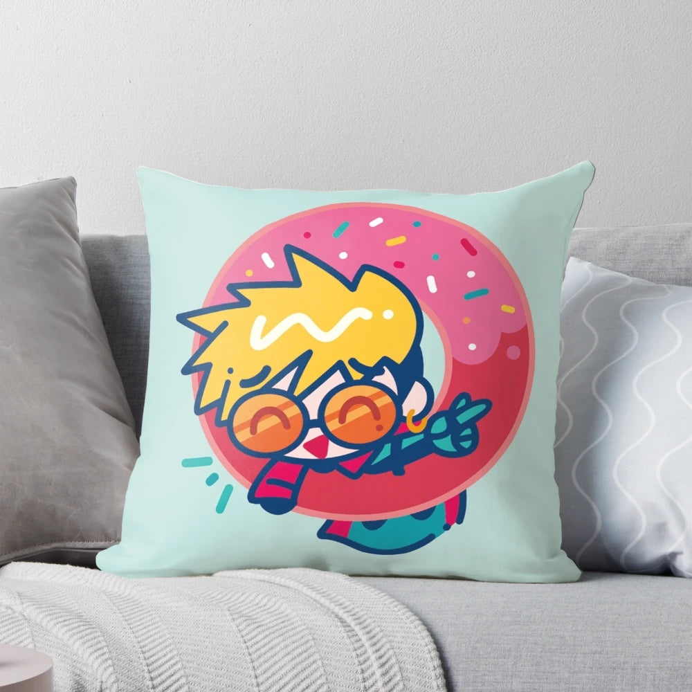 Trigun anime Vash the Stampede kawaii donut pillow