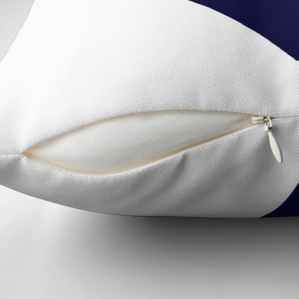 Tripp Lake Heart (Blue) Pillow, perfect for summer camp use