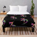 Zeds Dead inspired trippy and psychedelic plush blanket