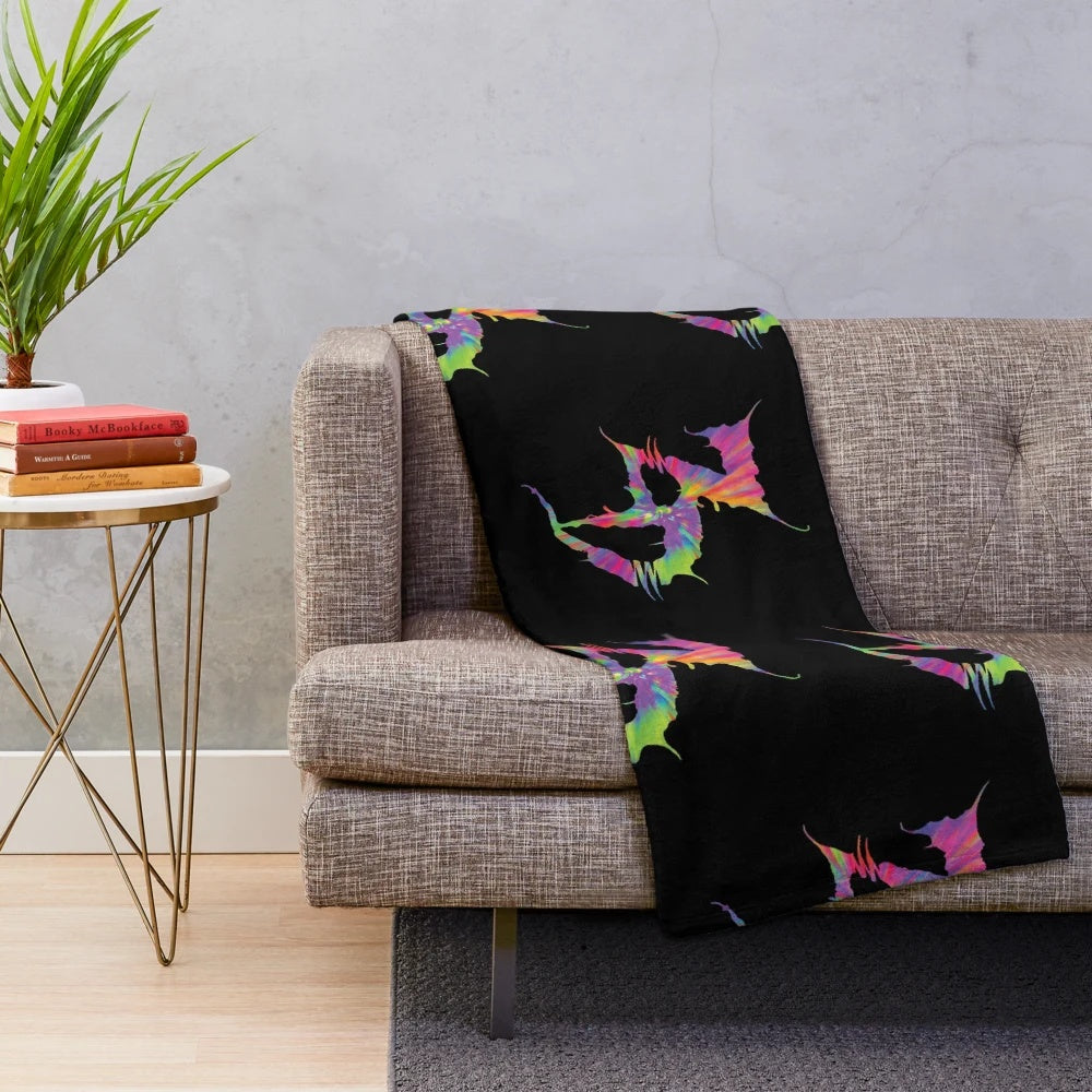 Zeds Dead inspired trippy and psychedelic plush blanket