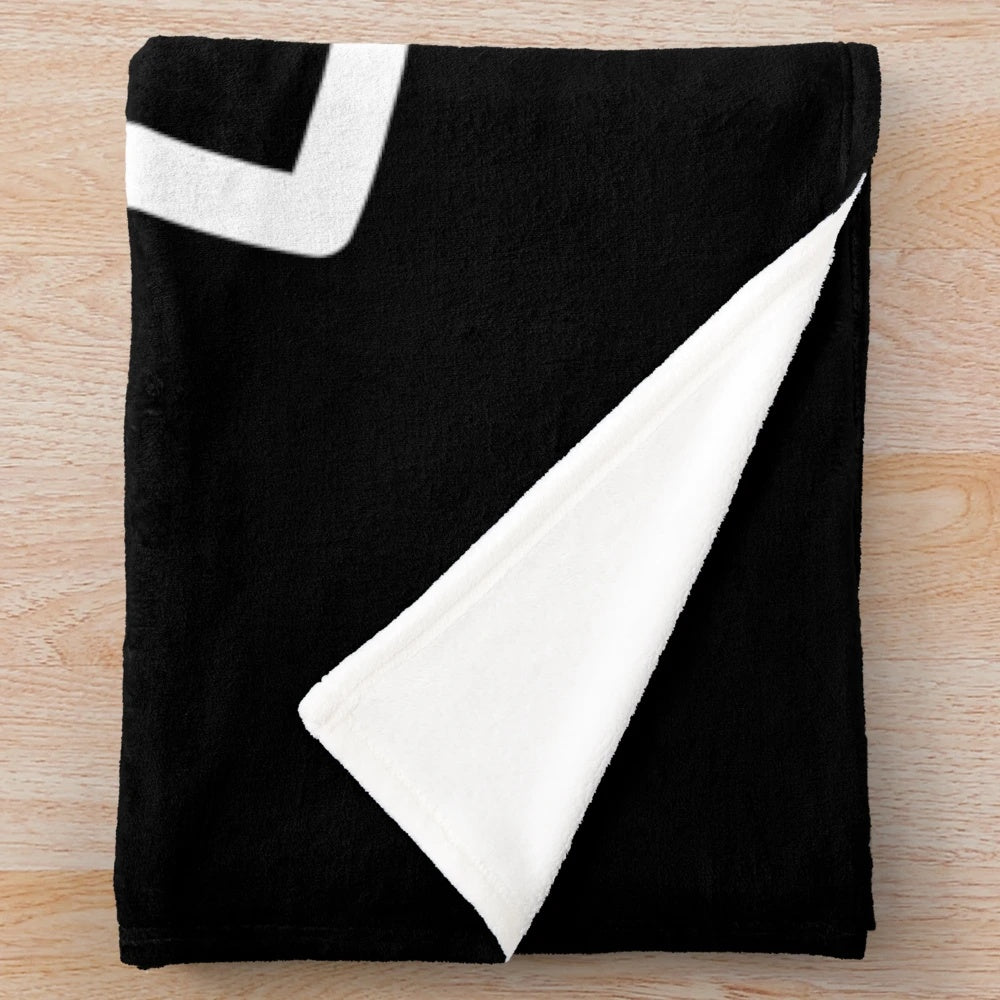 Triquetra symbol plush blanket with celtic trinity knot design