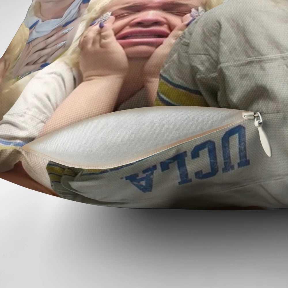 Trisha Paytas Inspired Crying Relatable Decorative Pillow