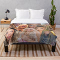 Trisha Paytas-inspired plush blanket featuring a collage of the YouTube star