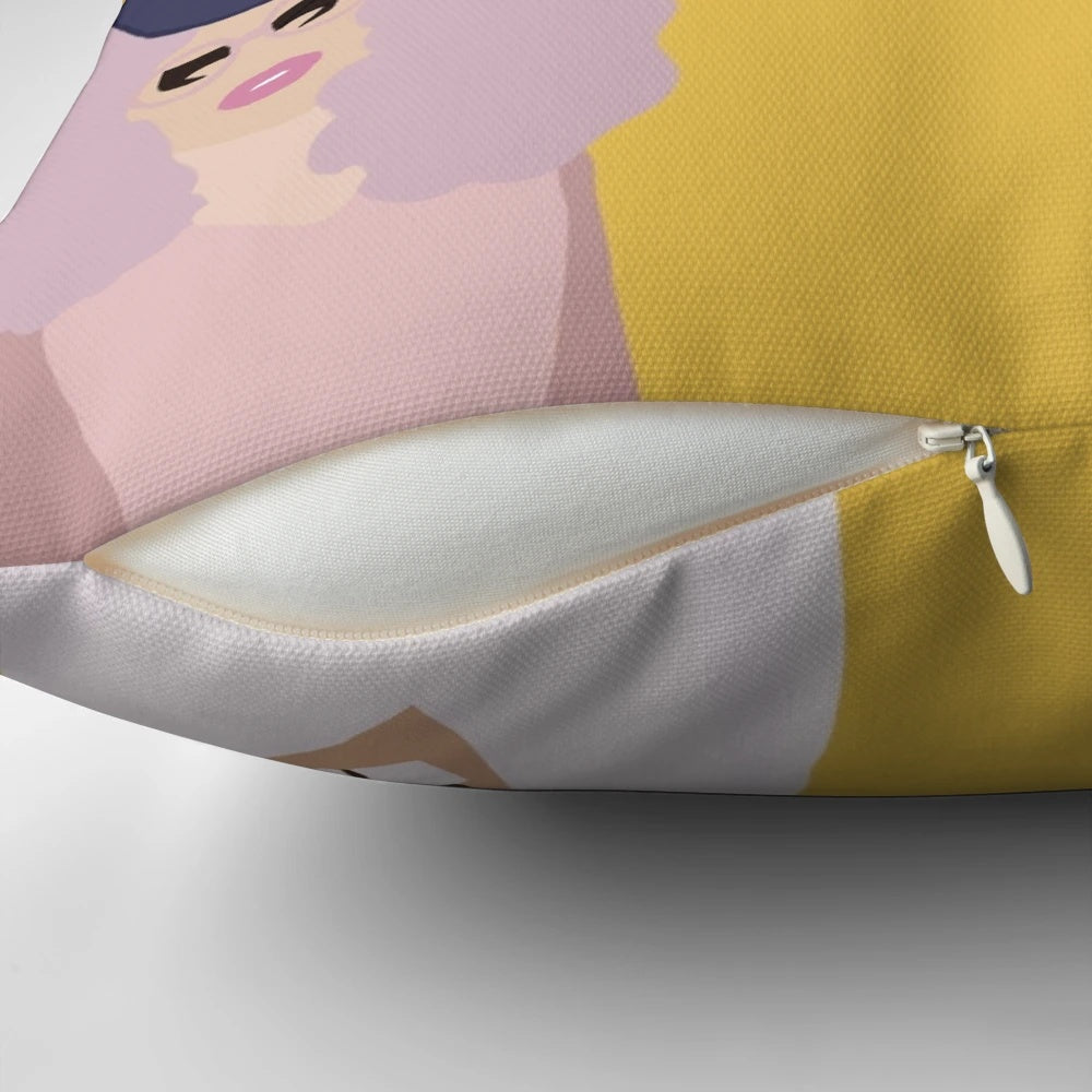 Trixie and Katya Inspired Christian Airlines-Themed Pillow