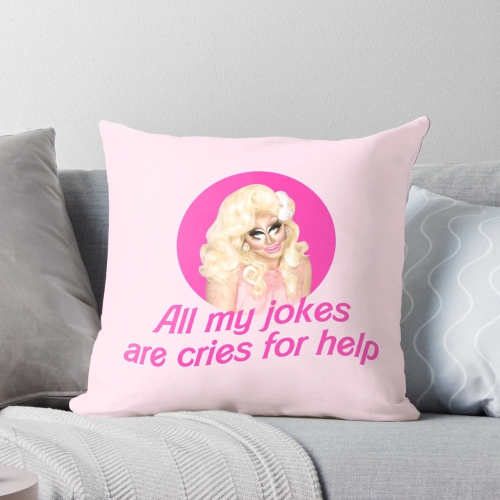 Trixie Mattel Pillow - Colorful Pillow with Drag Race Inspired Design